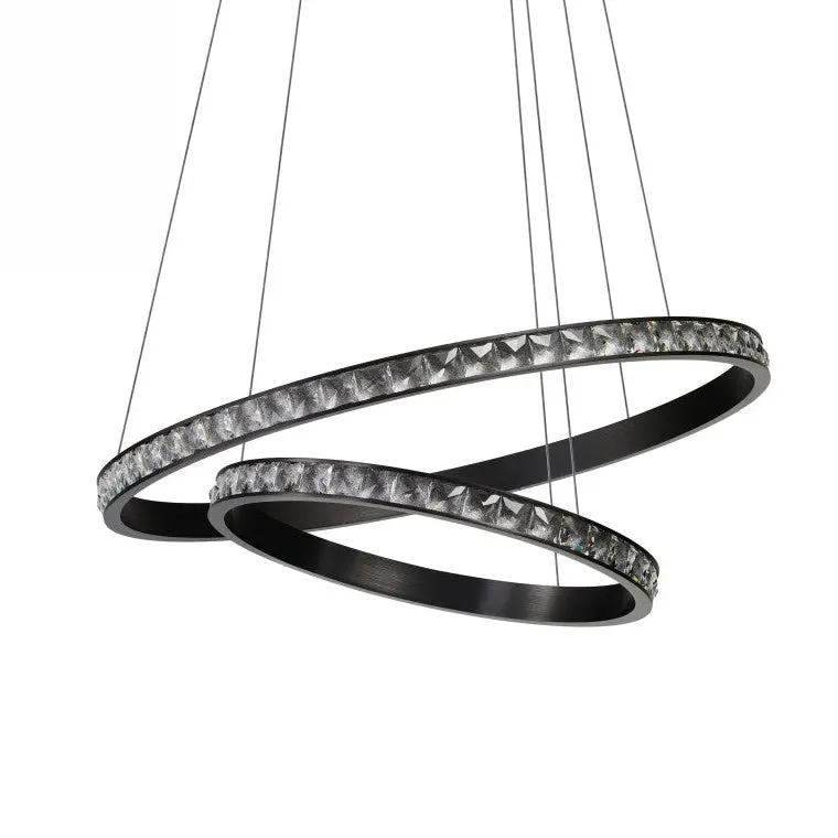 Lampa suspendata AZARTO DOUBLE - Negru