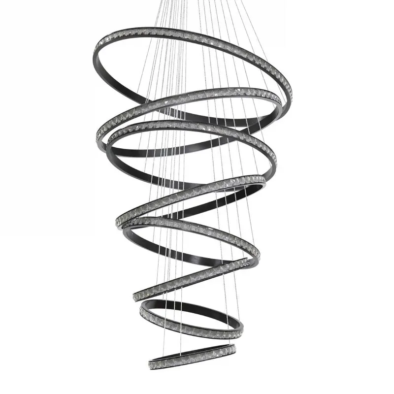 Lampa suspendata AZARTO SPIRAL - Negru