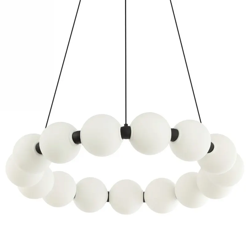 Lampa suspendata DELIO 60 - Alb/Negru