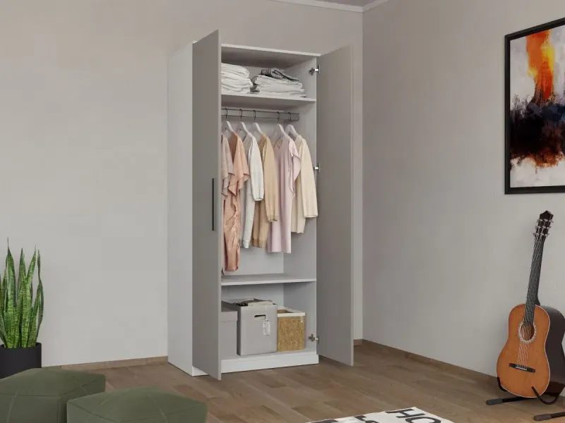 Dulap Lucio 2U Alb / Casmir — imaginea 2