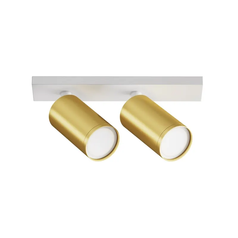 Spot aplicat BERTEL DOUBLE - Alb/Gold