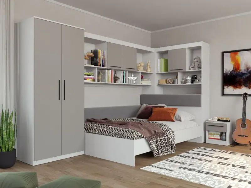 Set Dormitor Colt Lucio C7 Alb / Casmir
