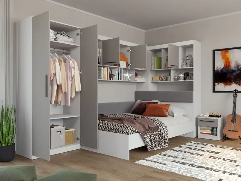 Set Dormitor Colt Lucio C7 Alb / Casmir — imaginea 2