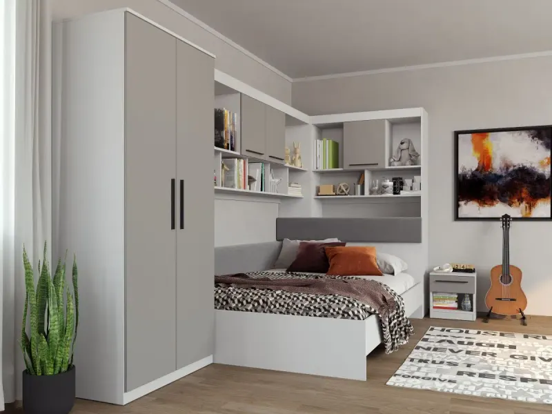 Set Dormitor Colt Lucio C7 Alb / Casmir — imaginea 3