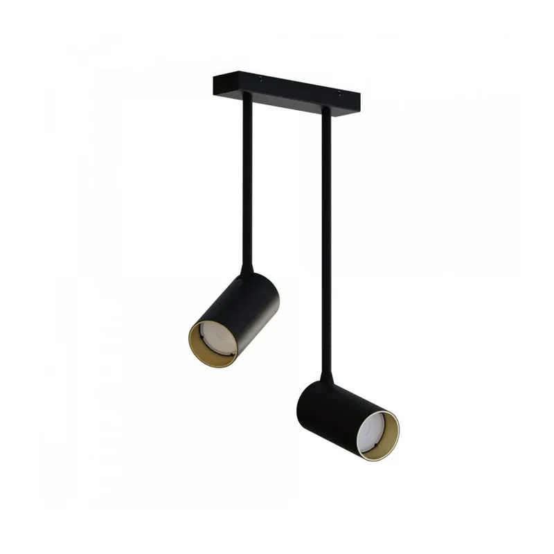 Plafoniera MONOS 2L - Negru/Gold