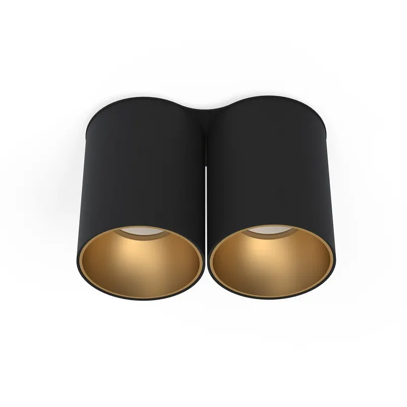 Spot aplicat VEYES DOUBLE - Negru/Gold