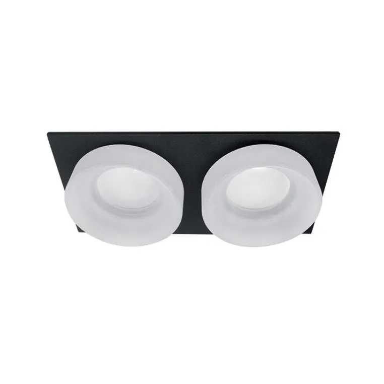 Spot incastrat LEWYN DOUBLE - Negru