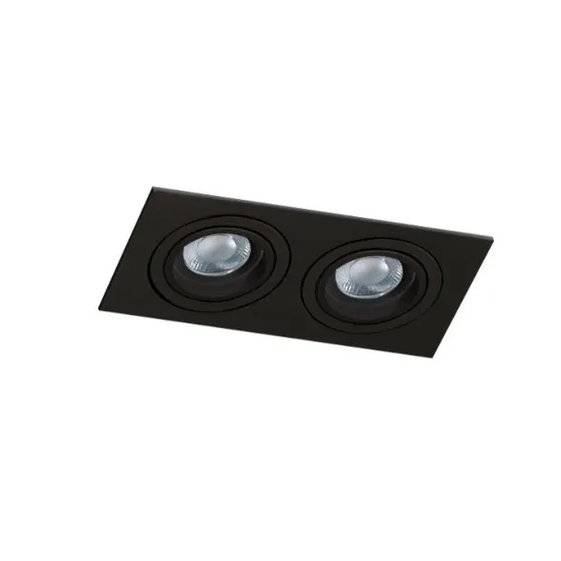 Spot incastrat CROMLIX DOUBLE - Negru