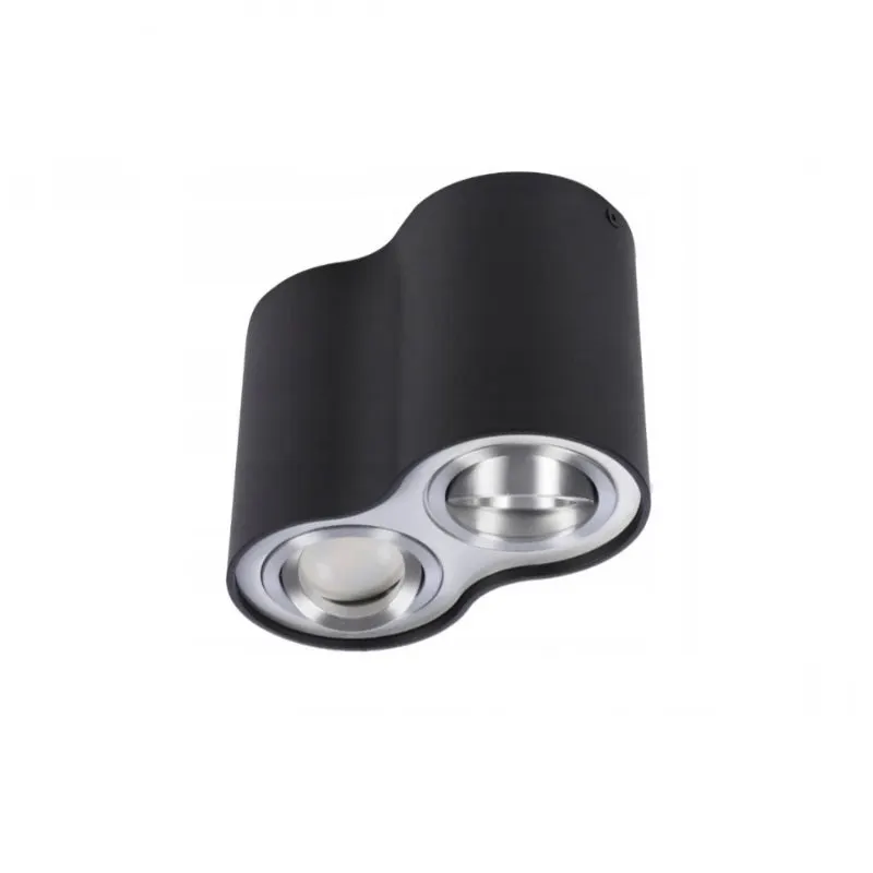 Spot aplicat LISBUK SILVER DOUBLE - Negru