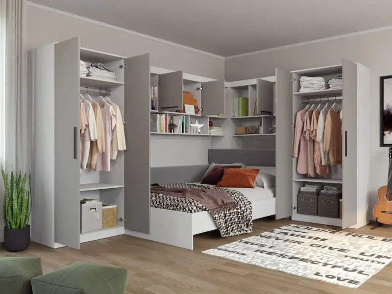 Set Dormitor Colt Lucio C5 Alb / Casmir — imaginea 2