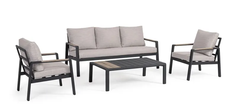 Set pentru exterior ELNA CHARCOAL 4PCS - Default Title