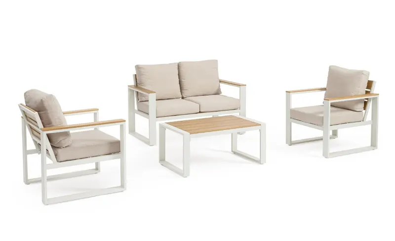Set pentru exterior LEANDRO WHITE 4PCS - Default Title
