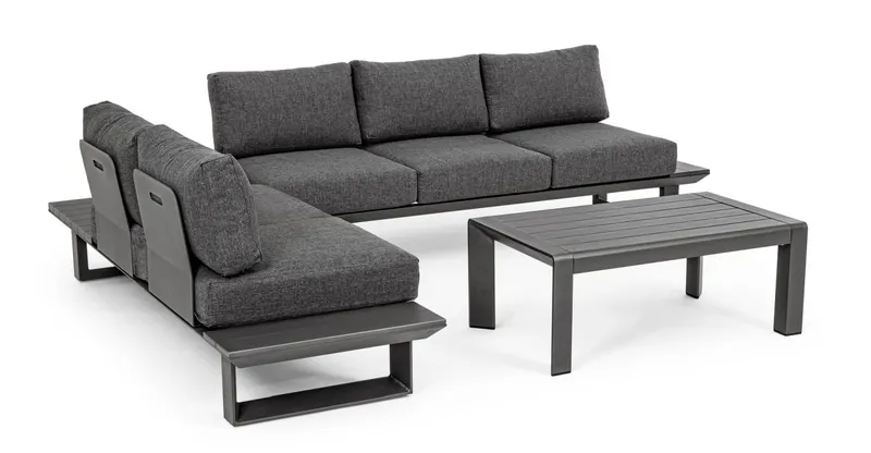 Set pentru exterior KONNOR CHARCOAL CORNER - Default Title