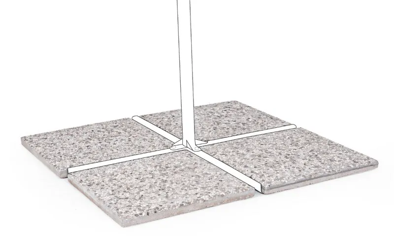 Baza umbrela GRAVEL 50X50 20KG - Default Title