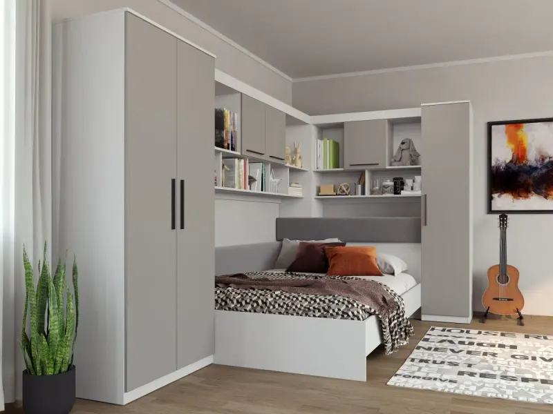 Set Dormitor Colt Lucio C3 Alb / Casmir — imaginea 3