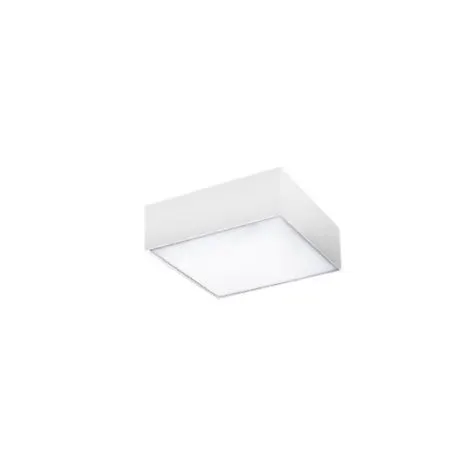 Plafoniera CARENTES SQUARE 22CM - Alb / Lumina calda 3000K