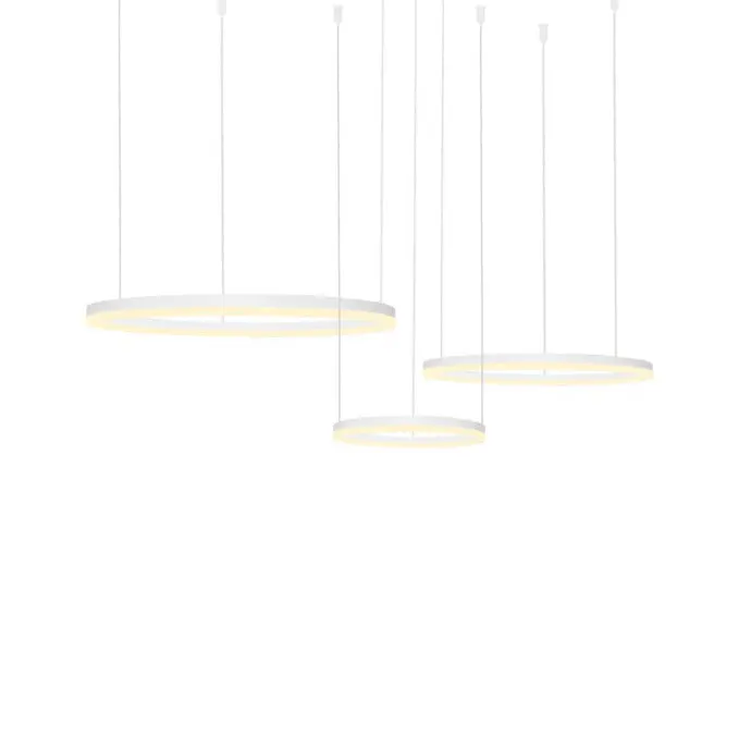 Lampa suspendata dimabila SELMA Ø80/60/40 CM - Alb
