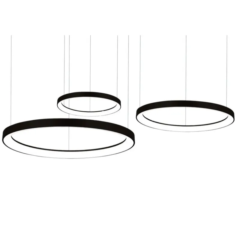 Lampa suspendata dimabila ANDIRA Ø78/58/38 CM - Negru