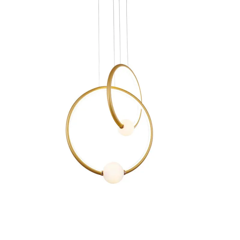 Lampa suspendata dimabila LIV - Alb/Gold