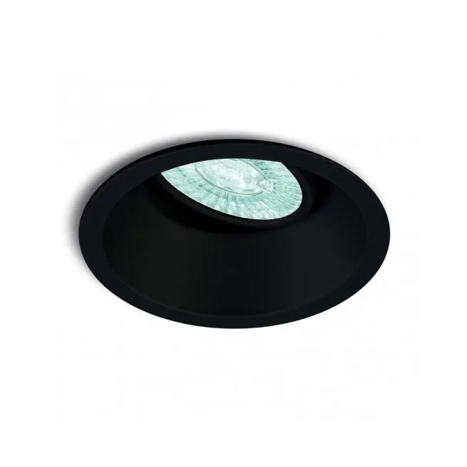 Spot incastrat WAZILO ROUND - Negru