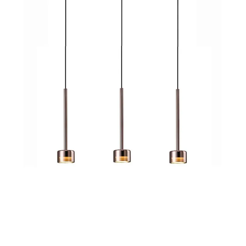 Lampa suspendata NASKOV LINIAR 3L - Cupru