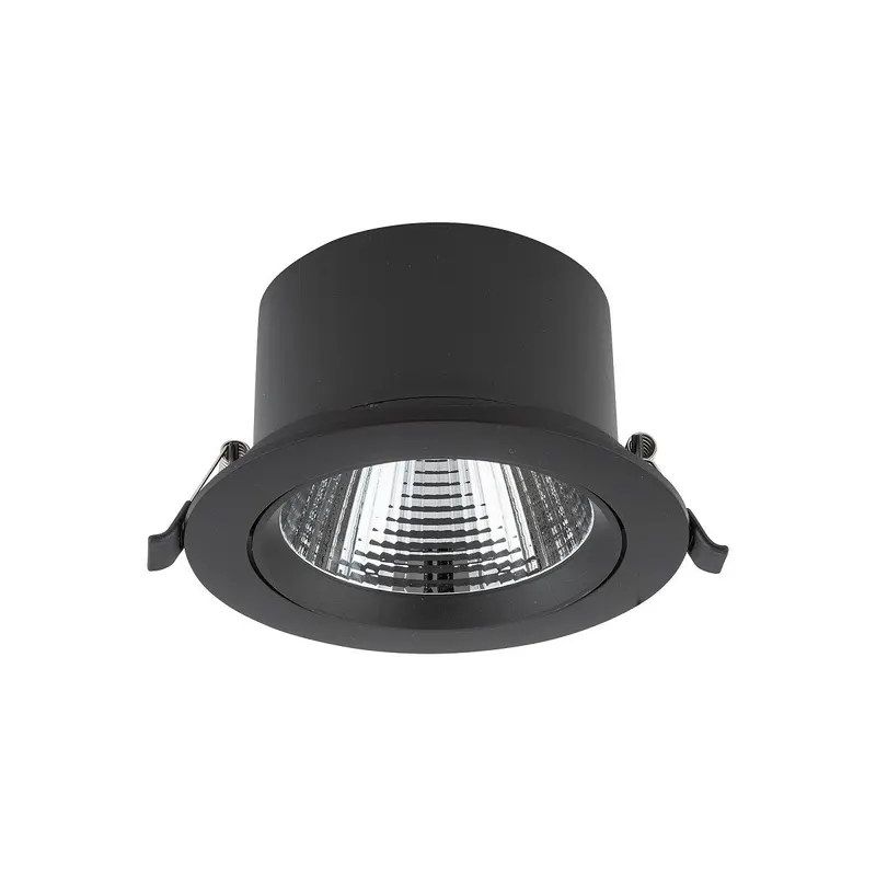 Spot incastrat LACHOLN 15W - Negru / Lumina calda 3000K
