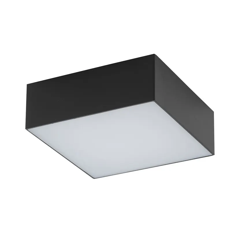 Plafoniera ATWAR SQUARE 15W - Negru / Lumina calda 3000K