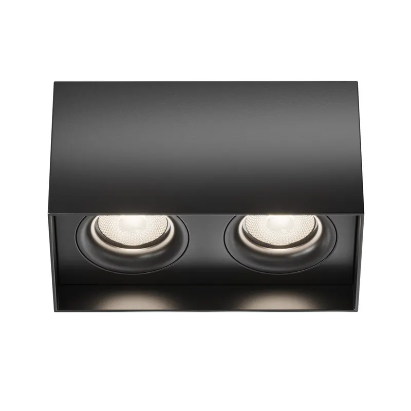 Spot aplicat HALVOR SLIM DOUBLE - Negru