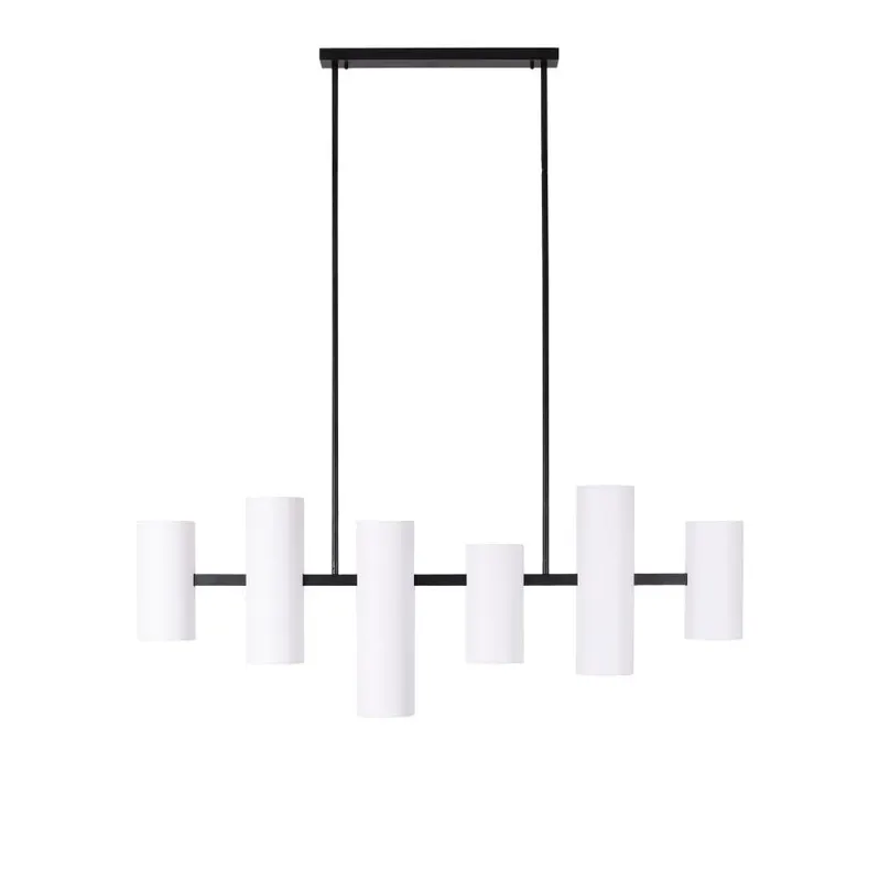 Lampa suspendata LASIER 5 - Alb/Negru