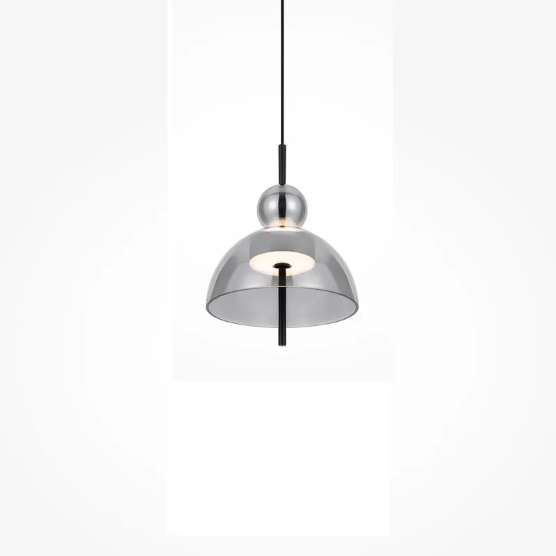 Lampa suspendata ADITOR ROUND - Gri deschis