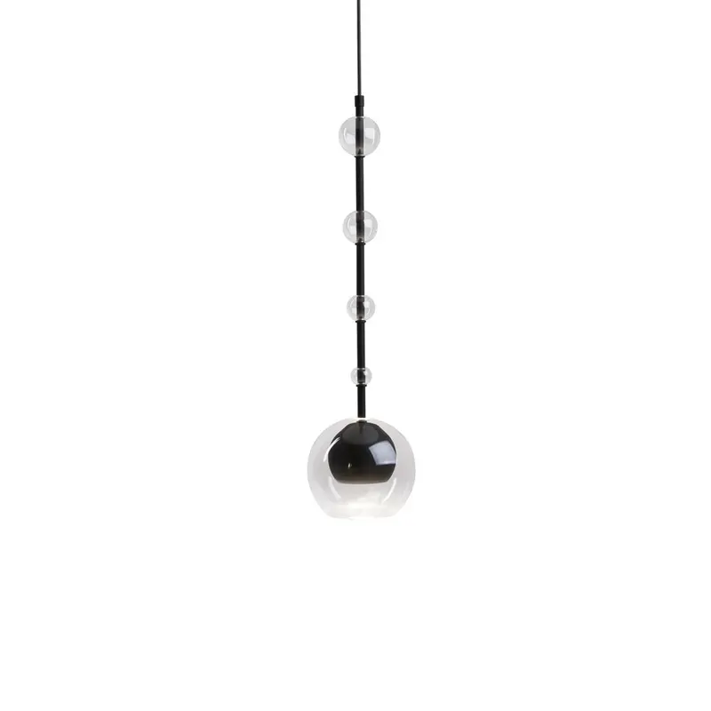 Lampa suspendata ROSINA BLACK - Transparent