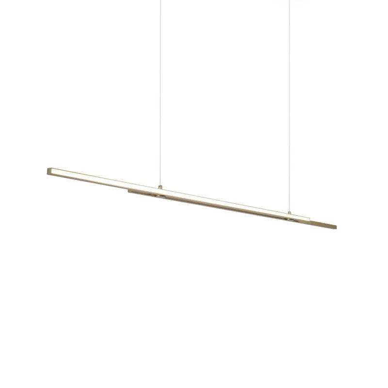 Lampa suspendata BERLUTO DOUBLE 150CM - Brass