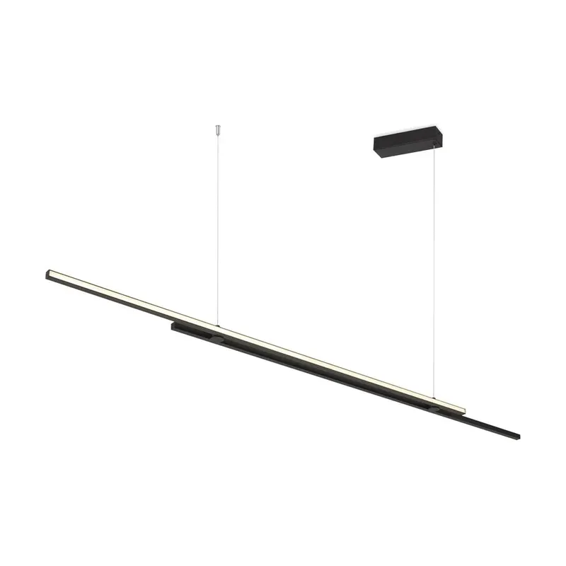 Lampa suspendata BERLUTO DOUBLE 150CM - Negru
