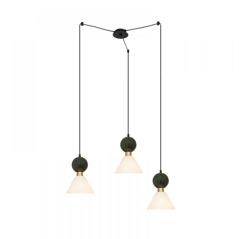 Lampa suspendata PAVALO - Verde