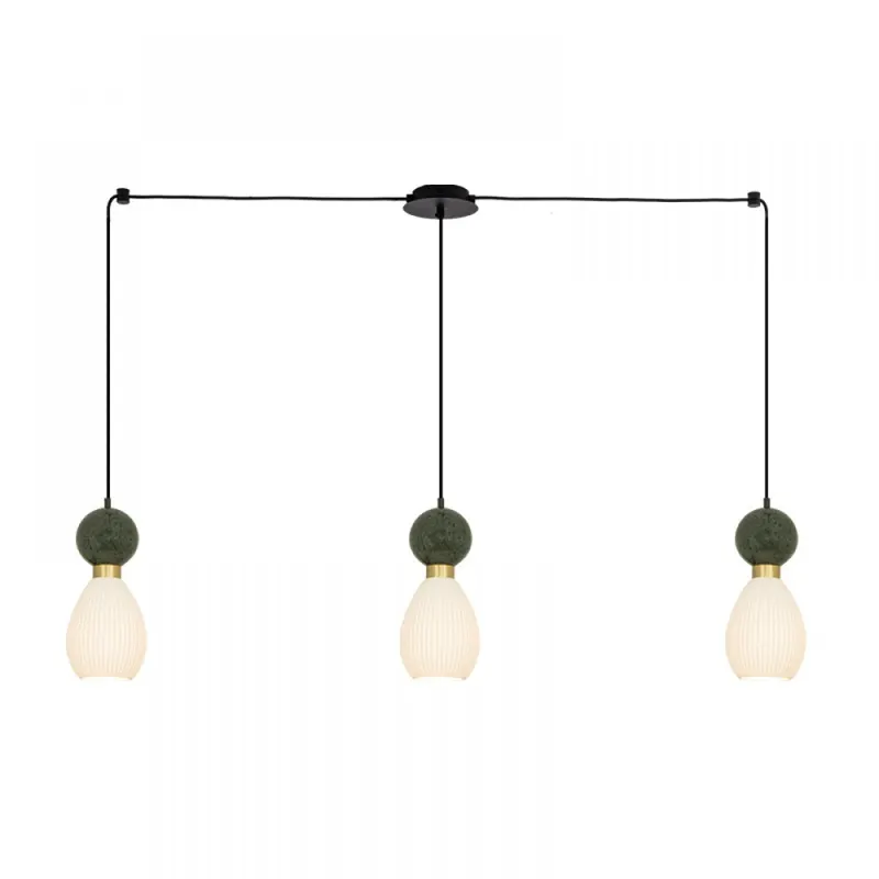 Lampa suspendata PAVALO LINIAR - Verde