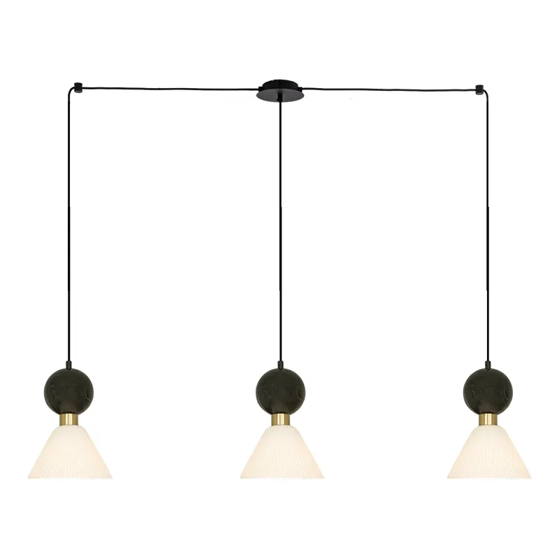 Lampa suspendata PAVALO LINIAR - Negru