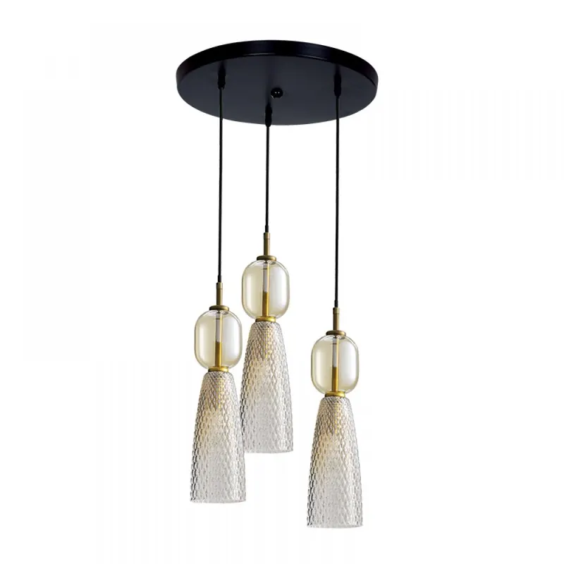 Lampa suspendata IRENI ROUND ANTIQUE BRASS - Default Title
