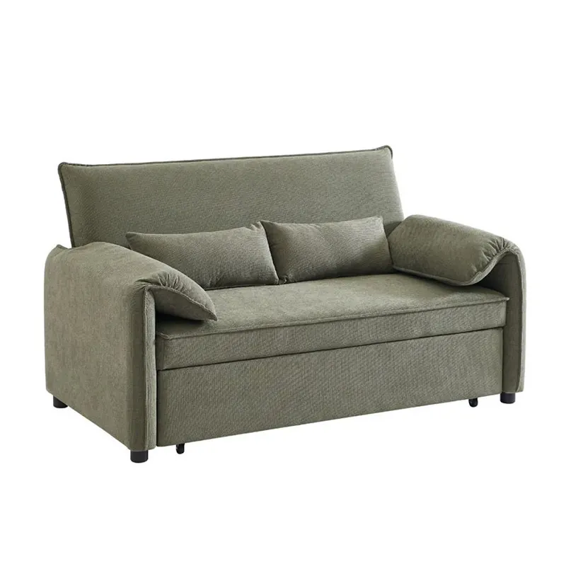 Canapea extensibila 3 locuri GIRADO 161 CM - Verde