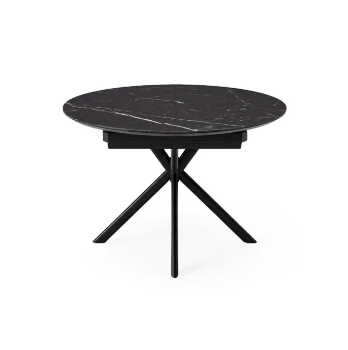 Masa extensibila UPSALO W/B/G 100(140)/120(170) x 100/120 CM - Negru / 100(140)x100cm
