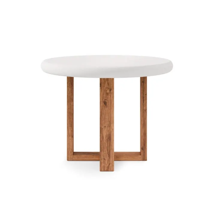 Masa RETIRO Ø100/120 CM - Alb / Ø100cm