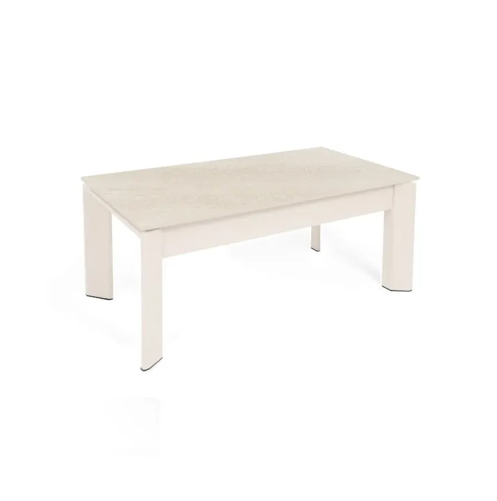 Masuta de cafea TARIFA BEIGE 110 x 60 x 42/69 CM - Beige