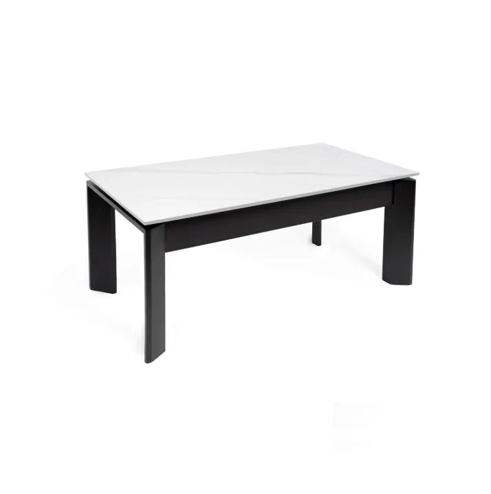 Masuta de cafea TARIFA W/B/G 110 x 60 x 42/69 CM - Alb