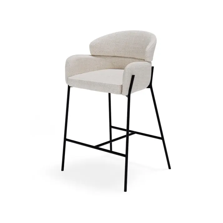 Scaun de bar BERGIN H65 CM - Beige