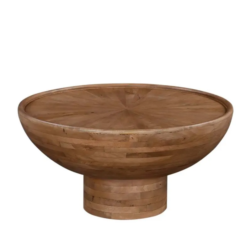 Masuta de cafea TIRENO Ø80 x 40 CM - Lemn