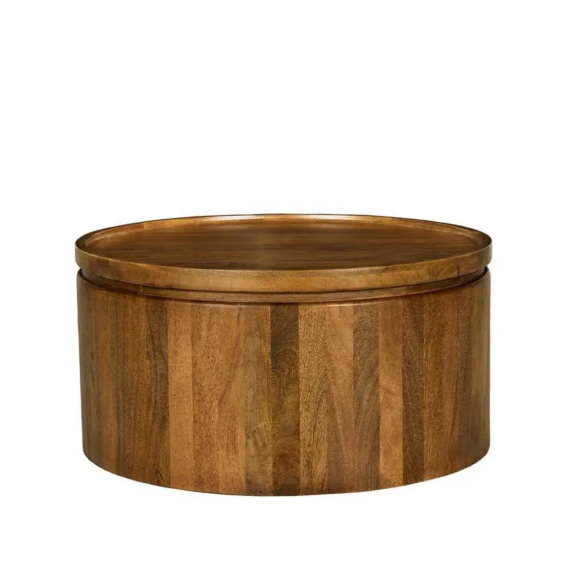Masuta de cafea SOLEDA Ø80 x 40 CM - Lemn