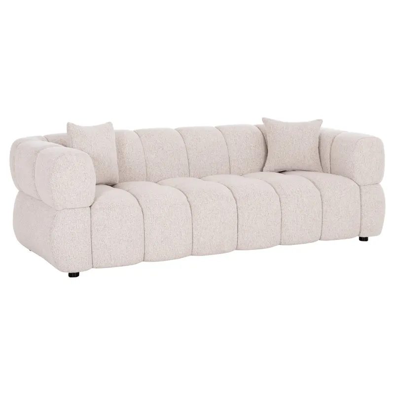 Canapea 3 locuri VARNIS 220 CM - Cream
