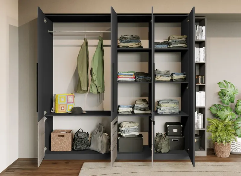 Dulap 2.3m Noce Gri — imaginea 2