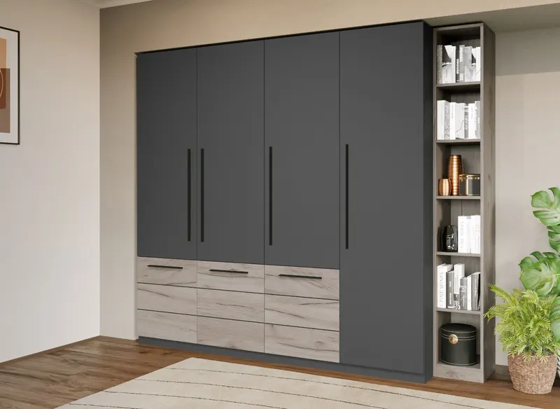 Set Mobila Dormitor Gri Noce C12 — imaginea 2