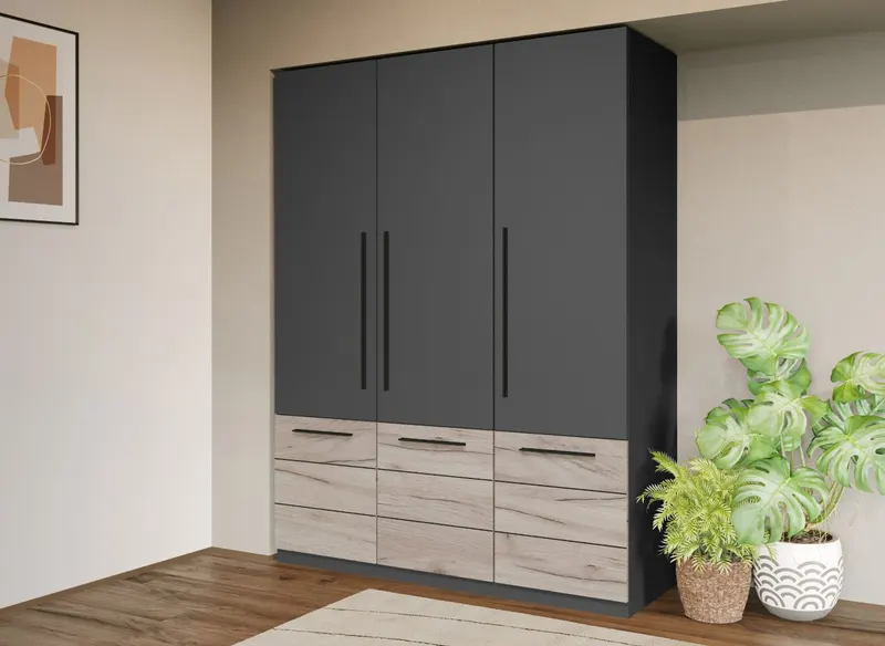 Set Mobila Dormitor Gri Noce C10 — imaginea 2