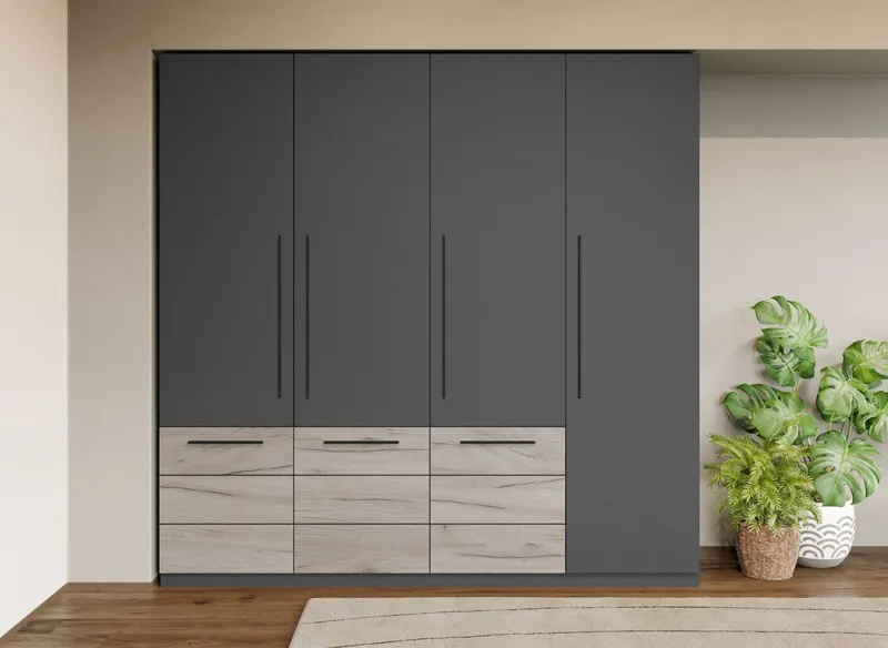 Set Mobila Dormitor Gri Noce C8 — imaginea 3
